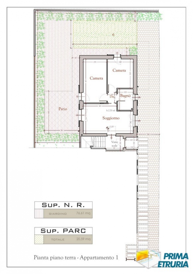 Appartamento in costruzione con giardino privato e ingresso indipendente - Zona Centro -