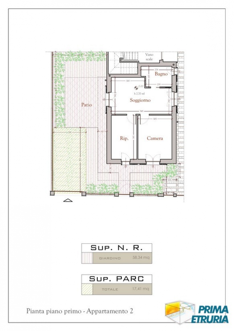 Appartamento in costruzione con giardino privato e ingresso indipendente - Zona Centro - 
