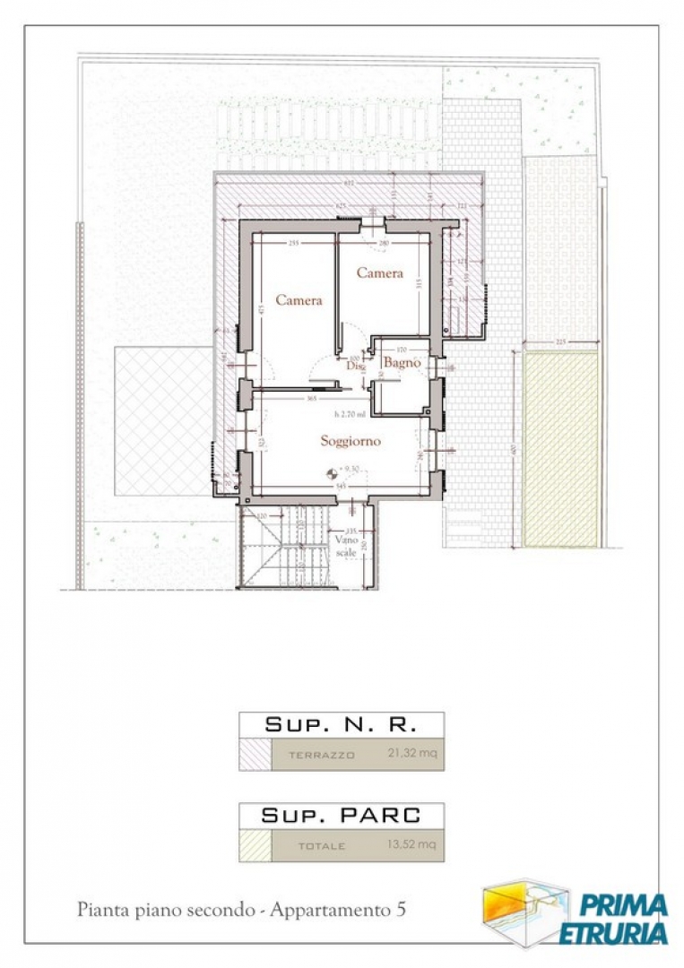 Appartamento al secondo piano con terrazzo in elegante nuova costruzione - Zona Centro