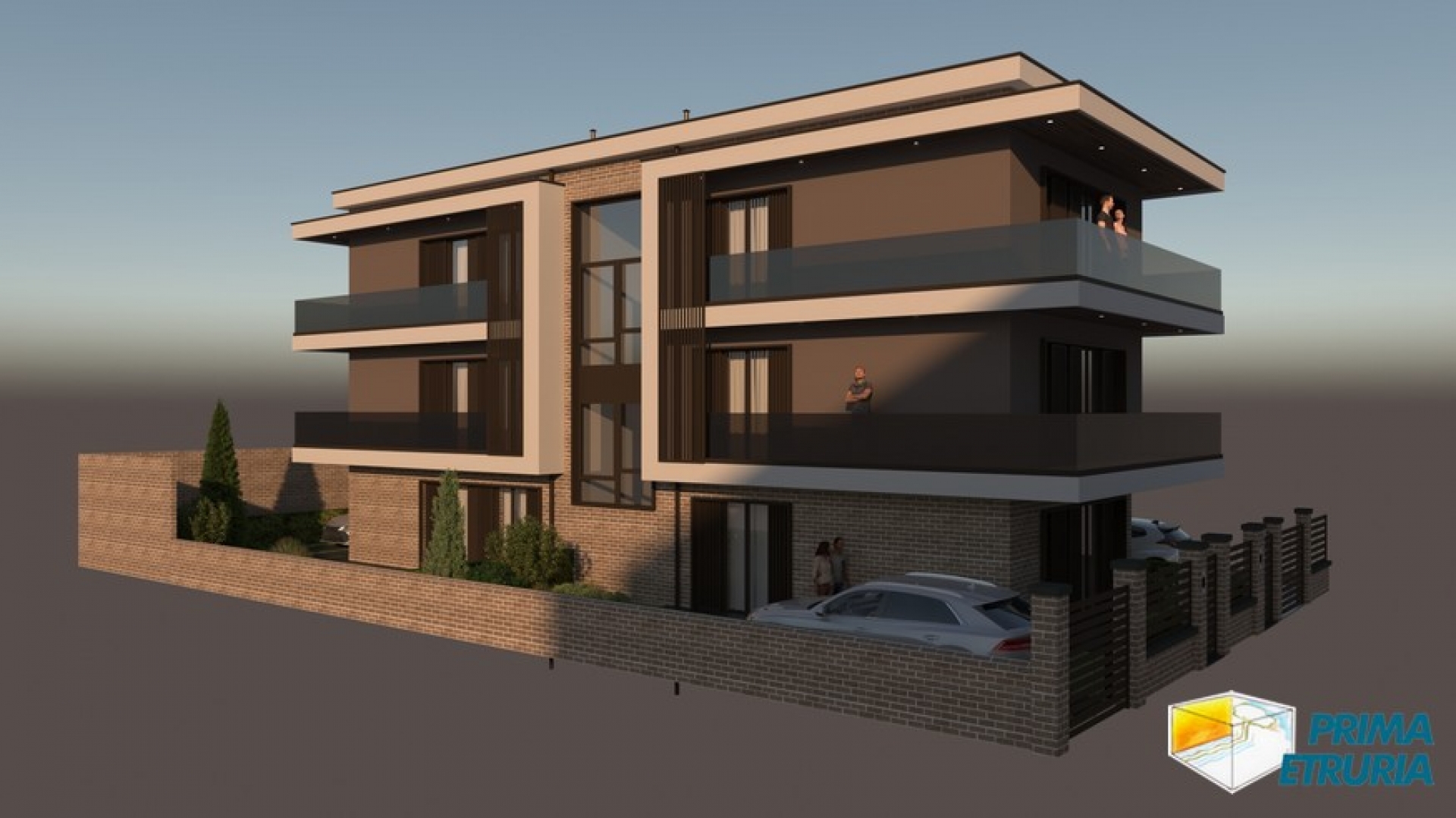 Appartamento al secondo piano con terrazzo in elegante nuova costruzione - Zona Centro