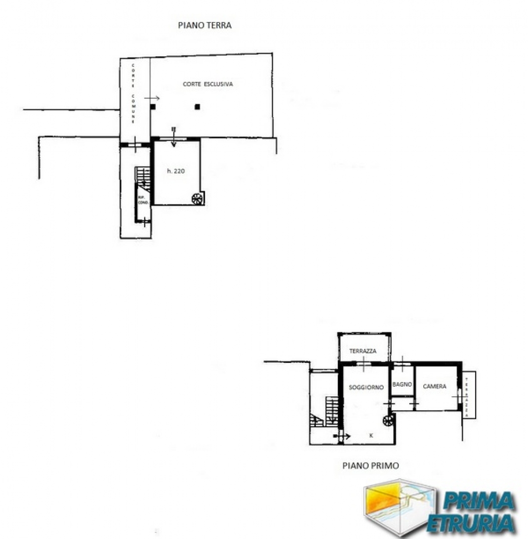 VENDESI APPARTAMENTO CON CORTE ESCLUSIVA - ZONA ROSMARINA -
